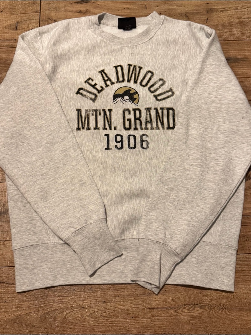 Deadwood, South Dakota Sweatshirt w/Black& Gold, weekend,comfort,relaxed,vacay